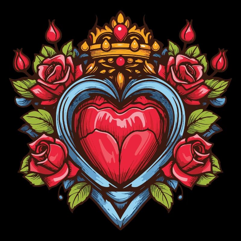 Heart Symbol Roses