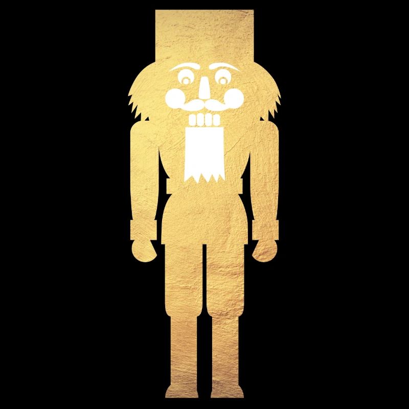 Nutcracker minimalist gold Christmas deluxe