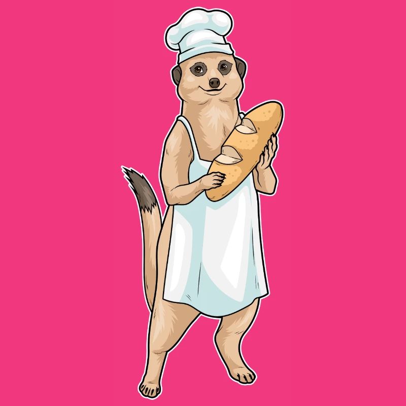 Erdmännchen Bäcker Brot