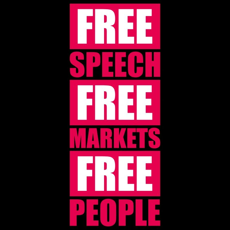 Marché de la liberté d’expression Peuple Libertarian Freedom Logo