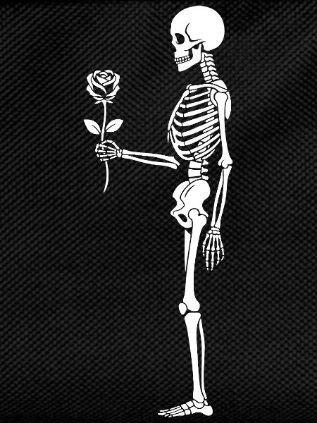 Rosebound Skeleton with flower