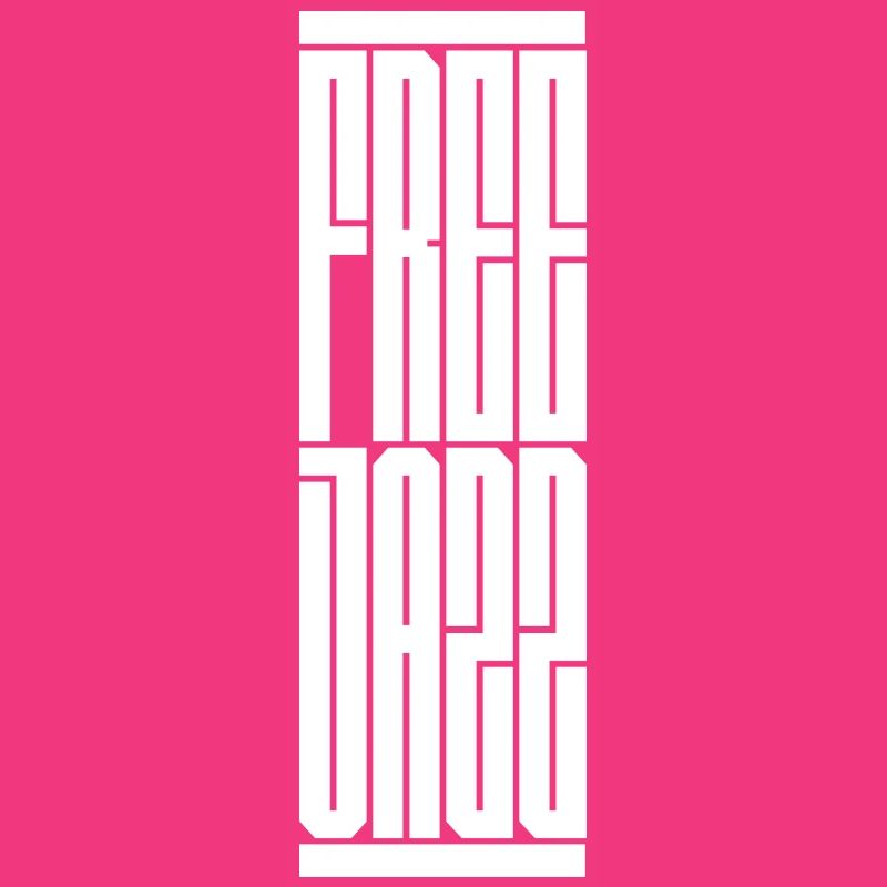 Conception typographique de jazz libre. Cadeau idéal pour le moderne