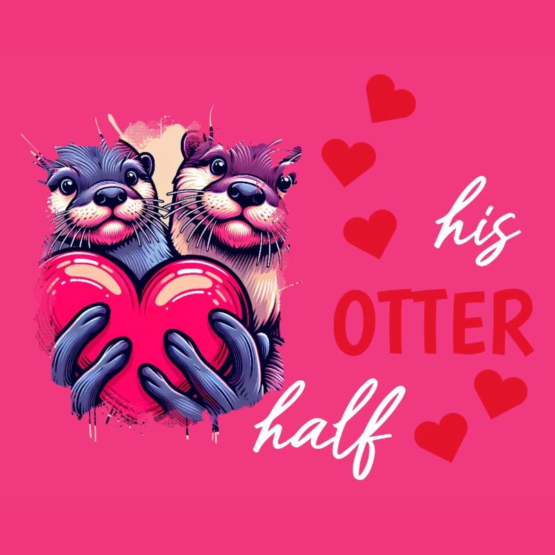 Otter half liebe geschenk
