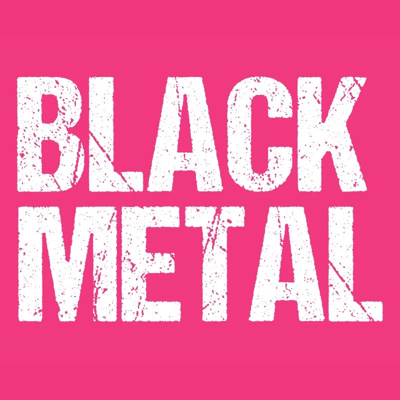 Black Metal Distressed Text