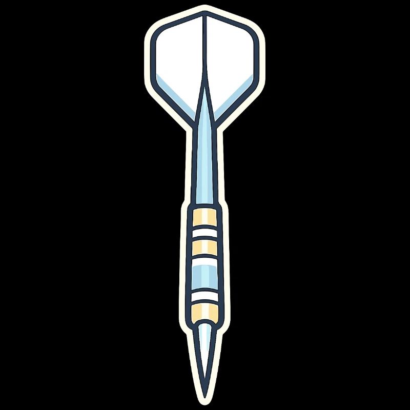 Blauer Speer-Schild Grafik