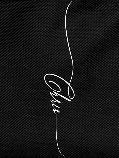 Elegant line drawing with handwritten