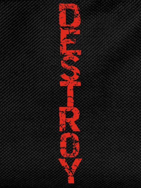 Destroy in red
