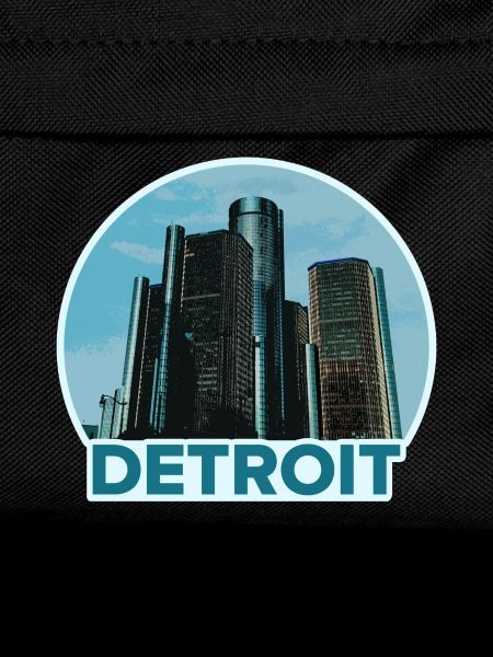 Detroit Stadtskyline Abzeichen