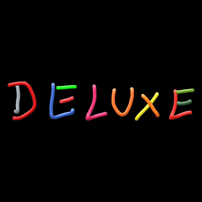 Lettrage arc-en-ciel de luxe