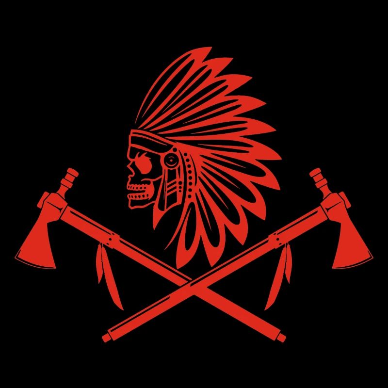 Guerrier indien rouge