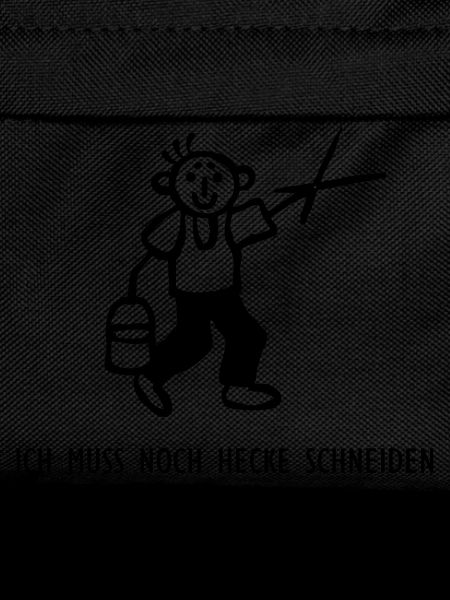 Strichmännchen Hecke schneiden