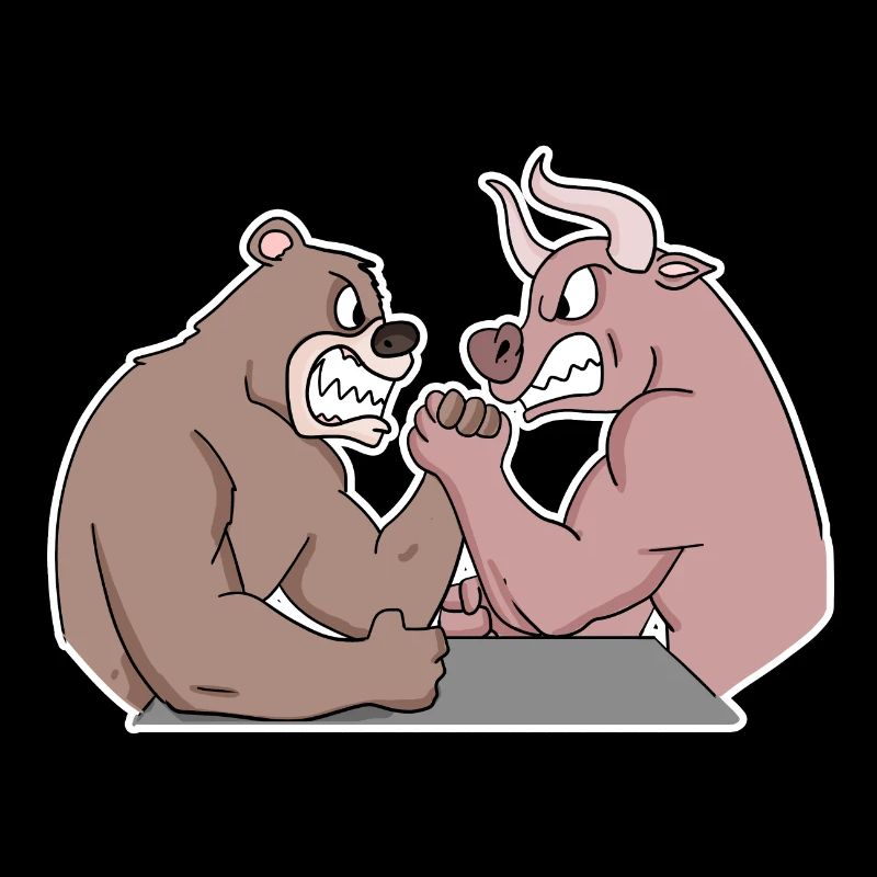 Bull and Bear Armwrestler Arm Press