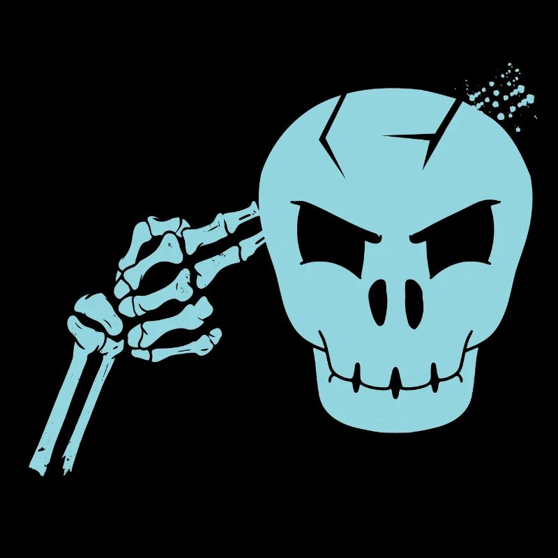 Skull head shot