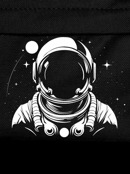 astronaut black and white