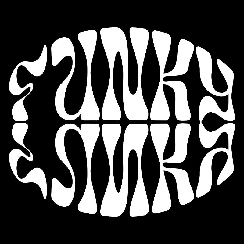 Conception typographique de musique funky