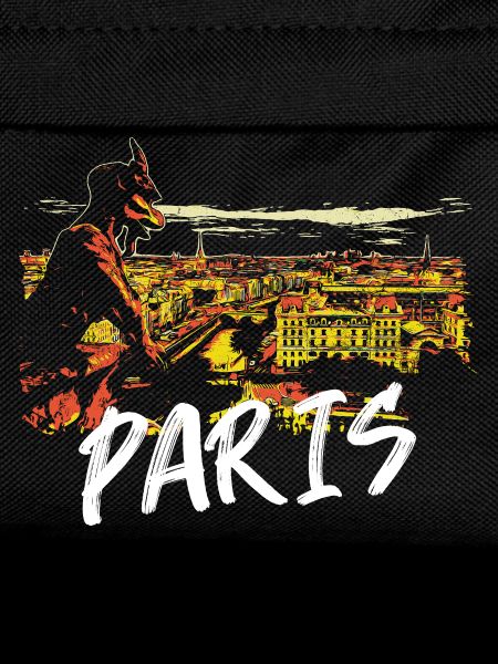 Paris Illustration with Gargoyle