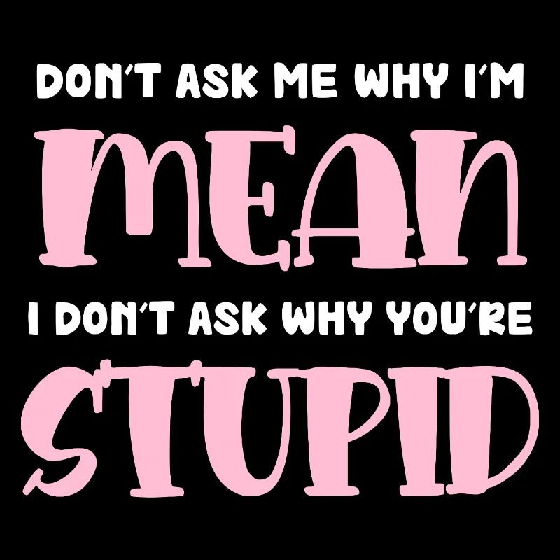 Ich bin gemein – freche Pink Typo
