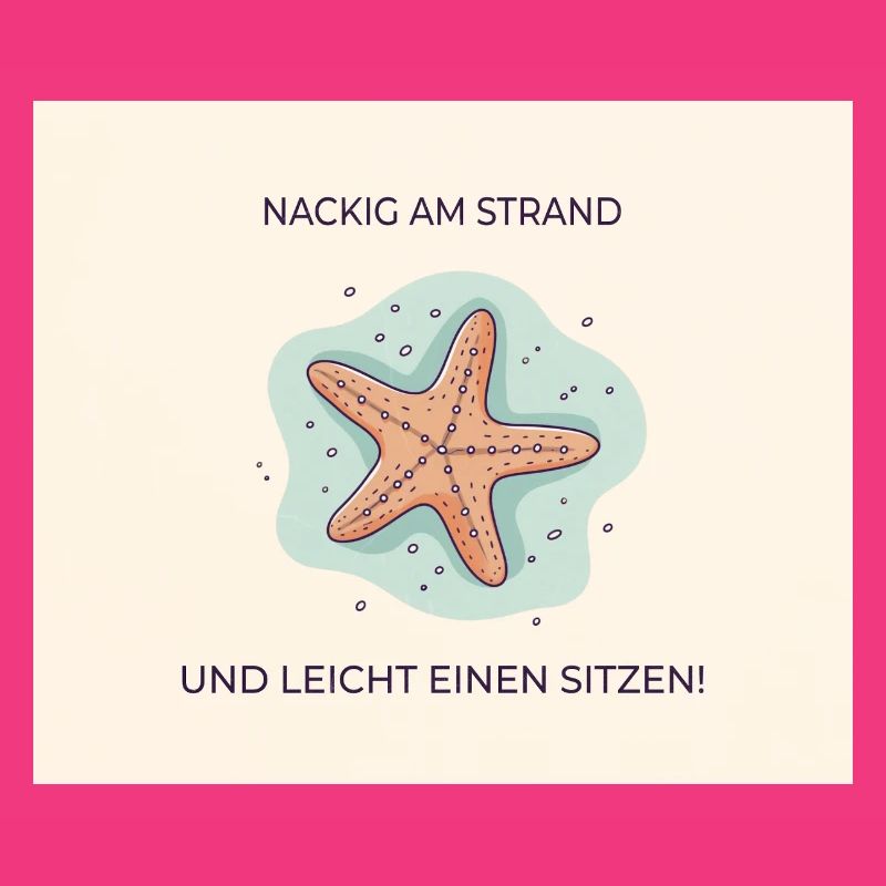 Nus sur la plage – Drôle d’expression étoile de mer