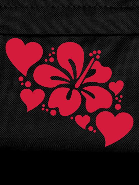 hibiscus with hearts