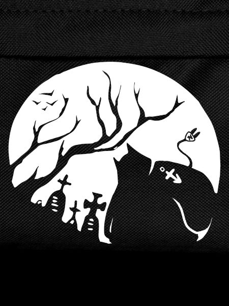 Silhouette d’animal nocturne