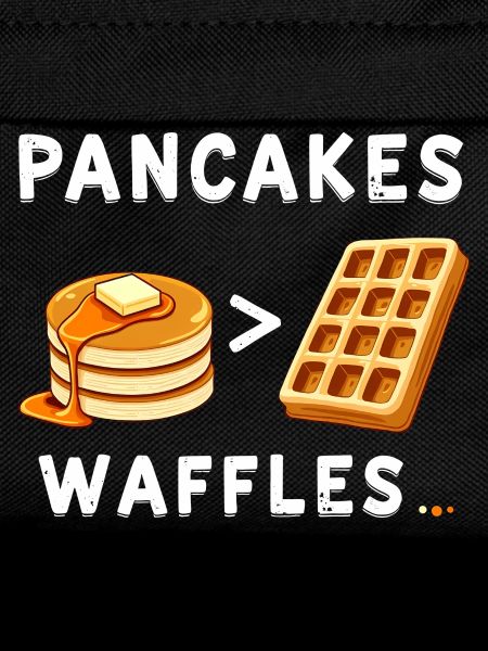 Pancakes over waffles
