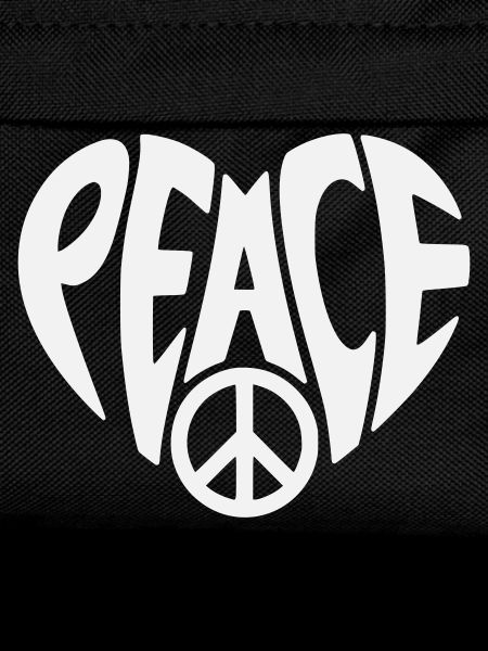 Peace Herzdesign mit Peacezeichen