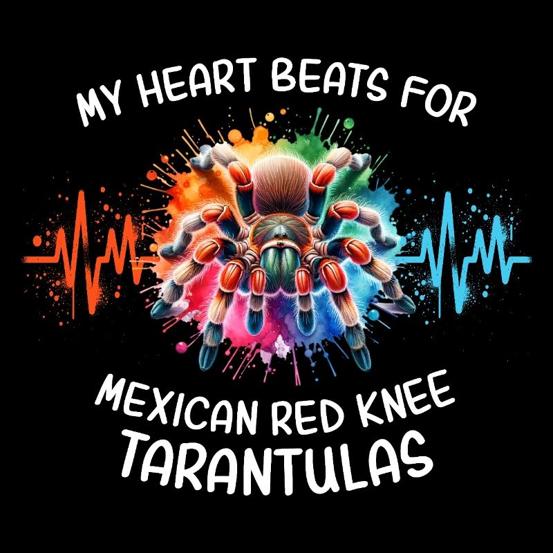 Red Knee Tarantula Heart Line
