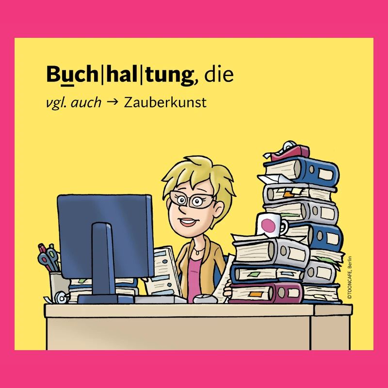 Buchhalterin, Comicfigur