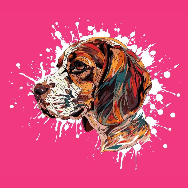 Beagle Farbexplosion