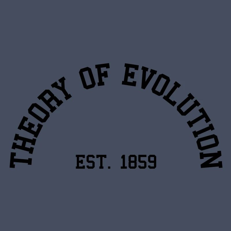 Theorie der Evolution - Est. 1859 (Half-Kreis)