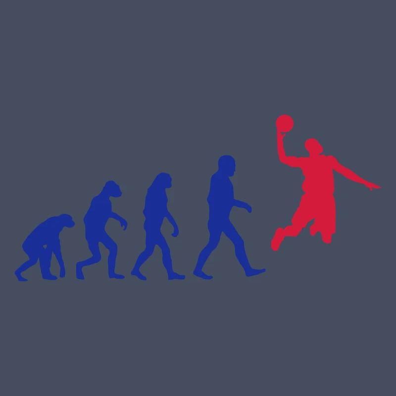 Basketball evolution logo