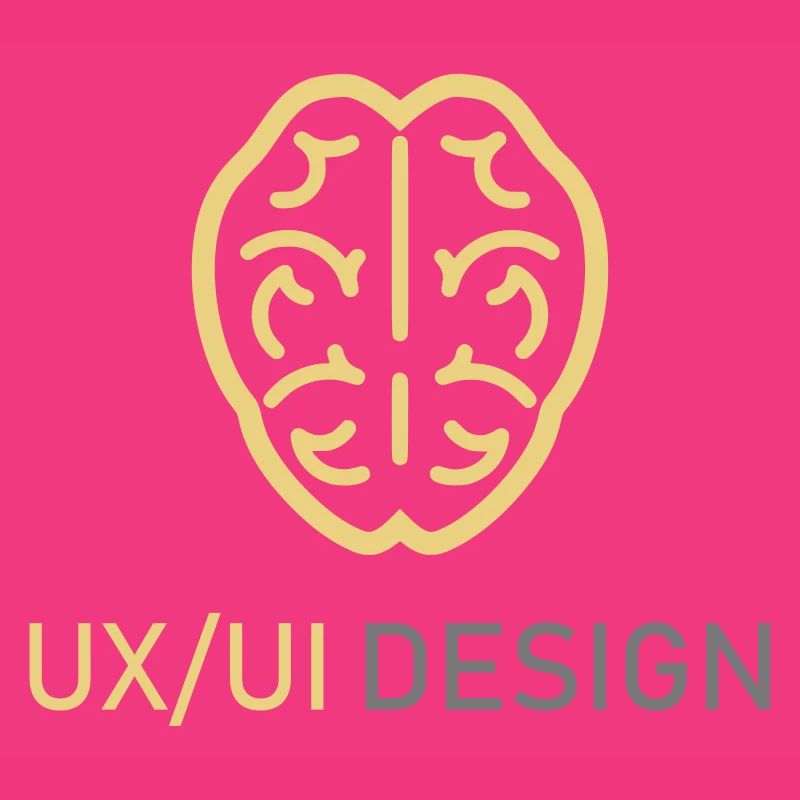 UX UI Design Logo Brain Thinking Programming