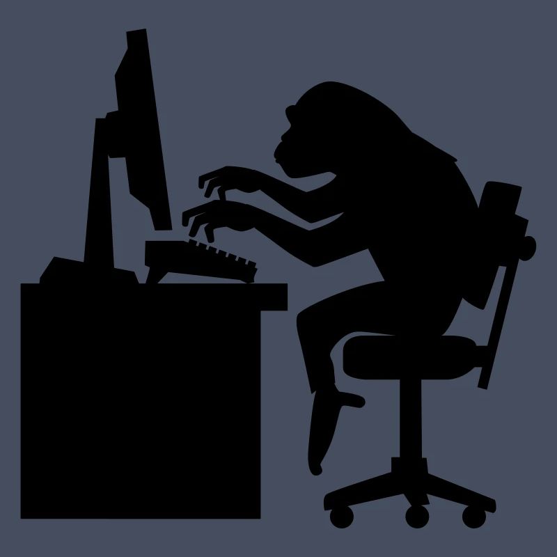 Monkey on Computer