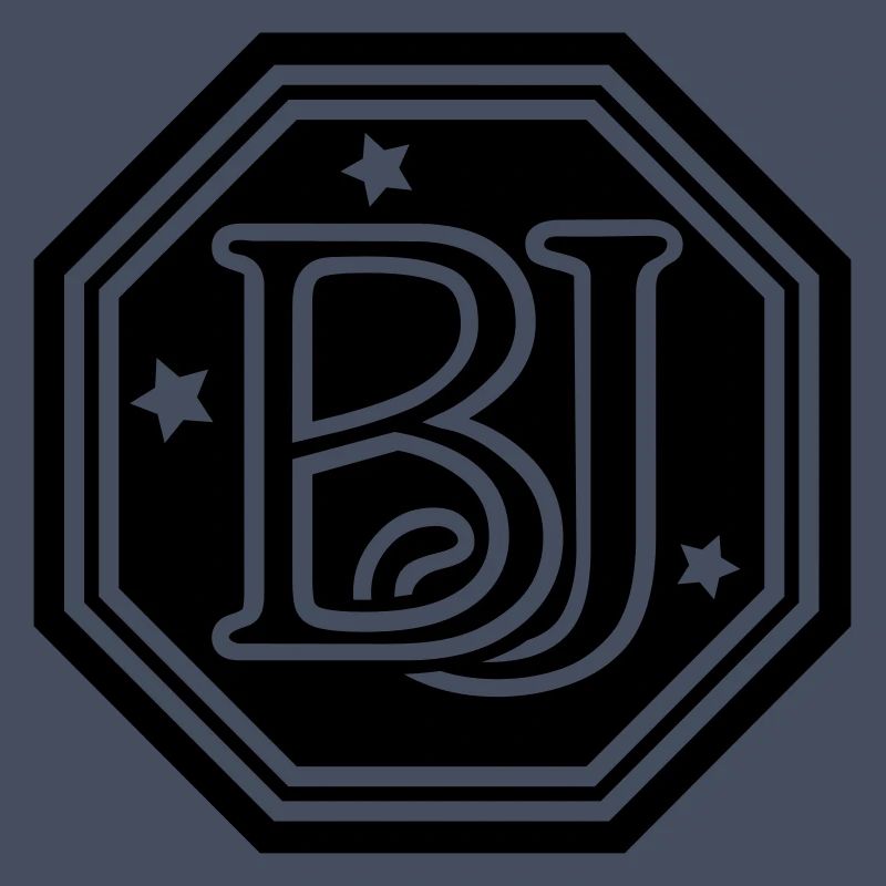 BJ monogram initial letters