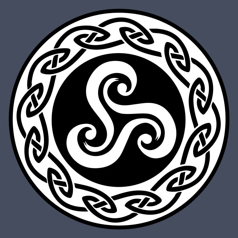 Triskell avec decor celte