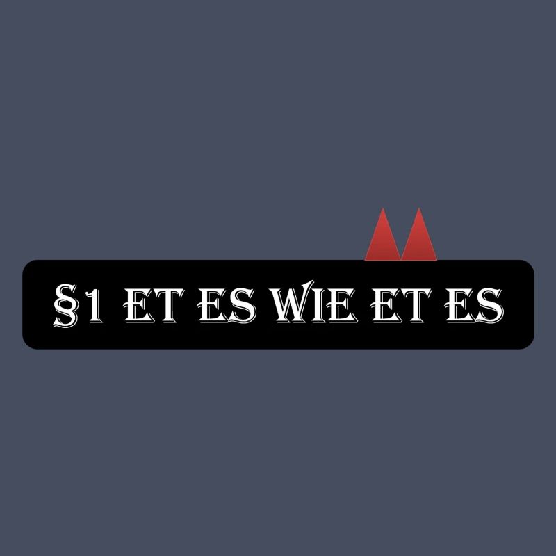 Article 1: Et comme et. - Et Kölsche