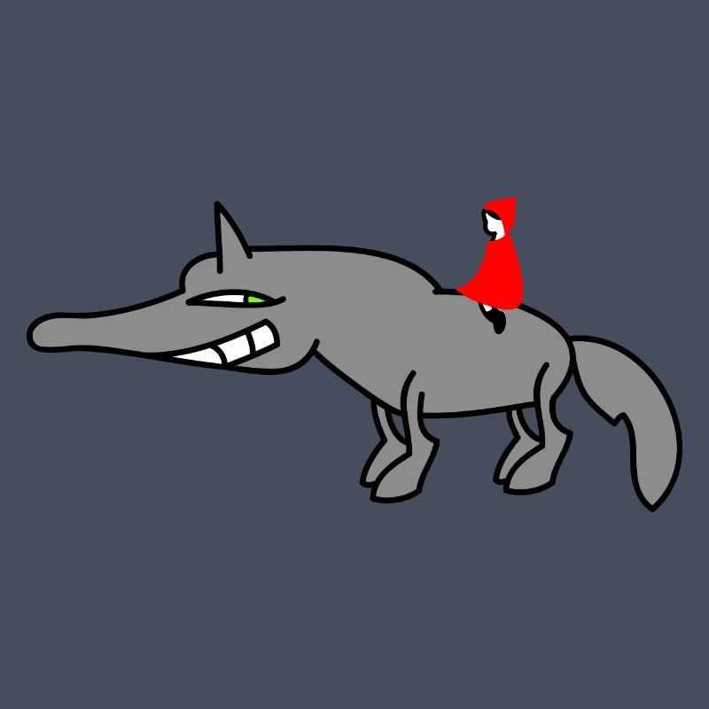 Wolf mit Rotkäppchen
