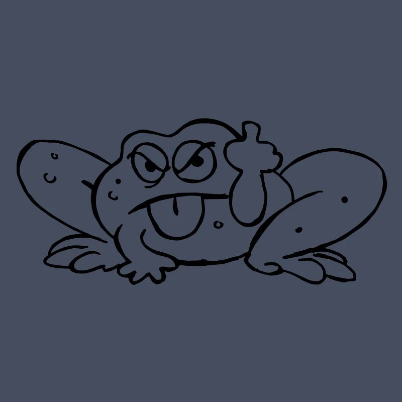 Crapeaud pulls the tongue