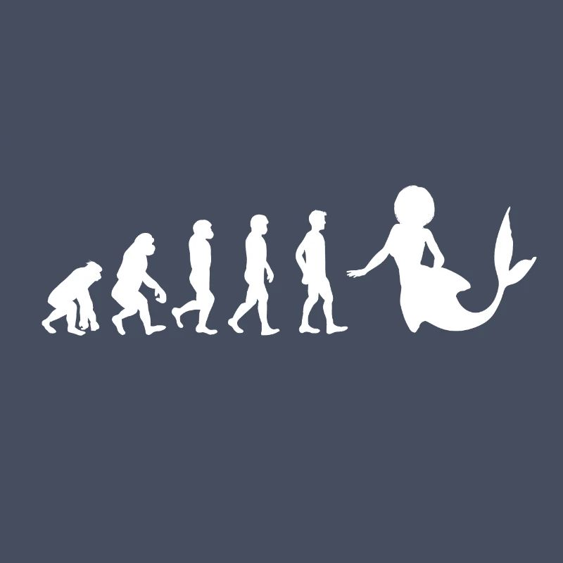 Evolution Nixe Mehrjungfrau Geschenk