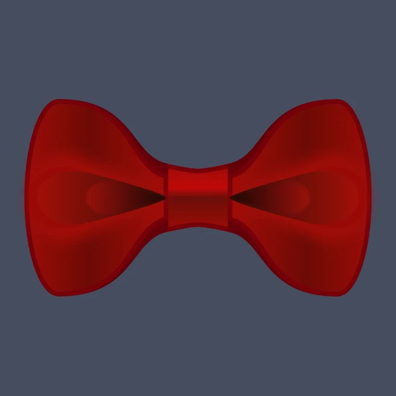 Plain Red Bow Tie