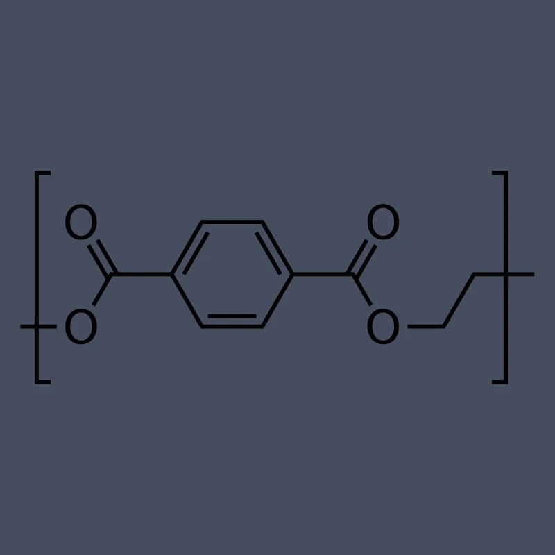 Polyethylene terephthalate (PET) molecule.