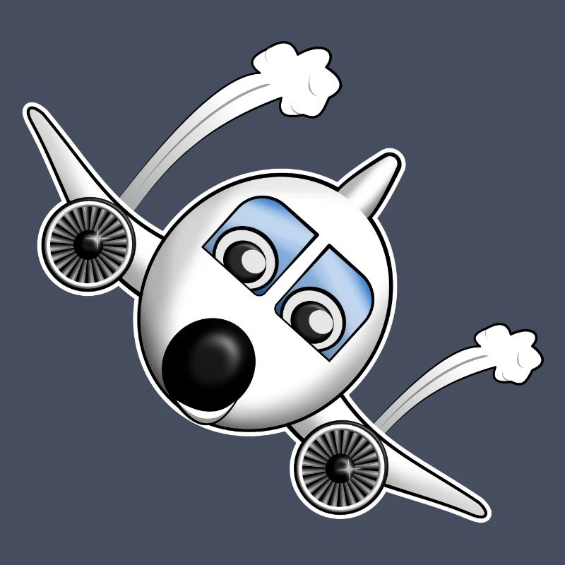 Plane with face