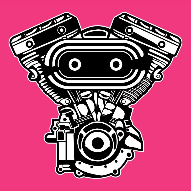 Motorcycle Engine / Engine 02_black