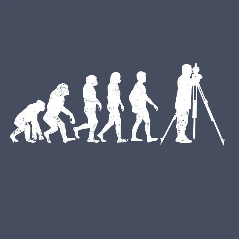 Surveyor evolution measurer gift profession