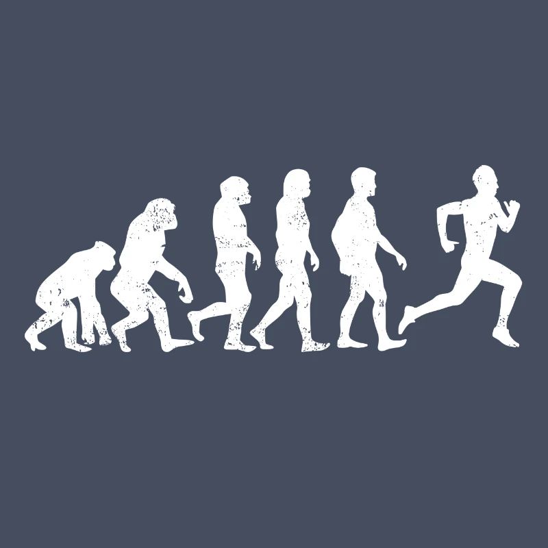 l'évolution de coureur de jogging course cadeau marathon