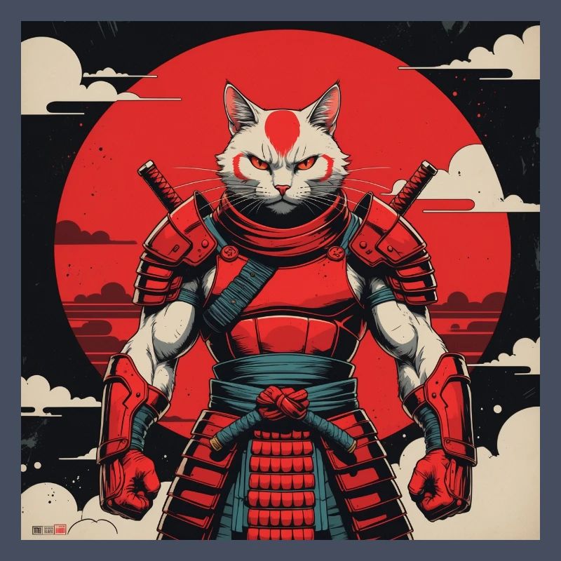 Samurai Cat Warrior