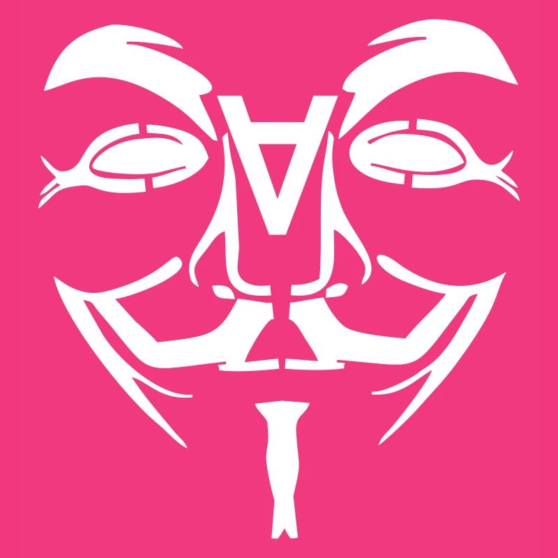 Visage de conception anonyme avec un