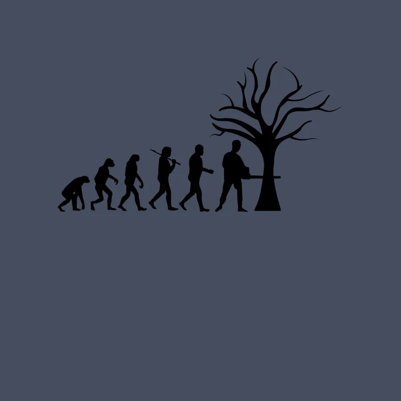 Forestry Tshirt evolution funny gift