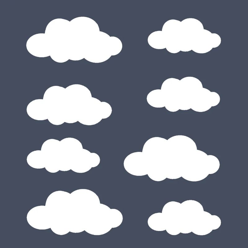 Weiße Wolken