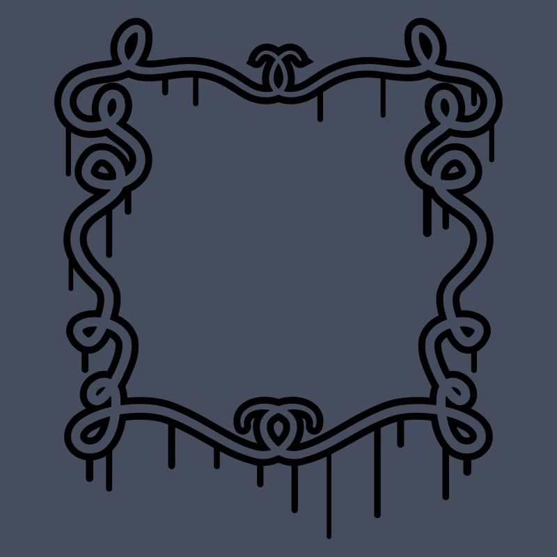 Artistic graffiti frame